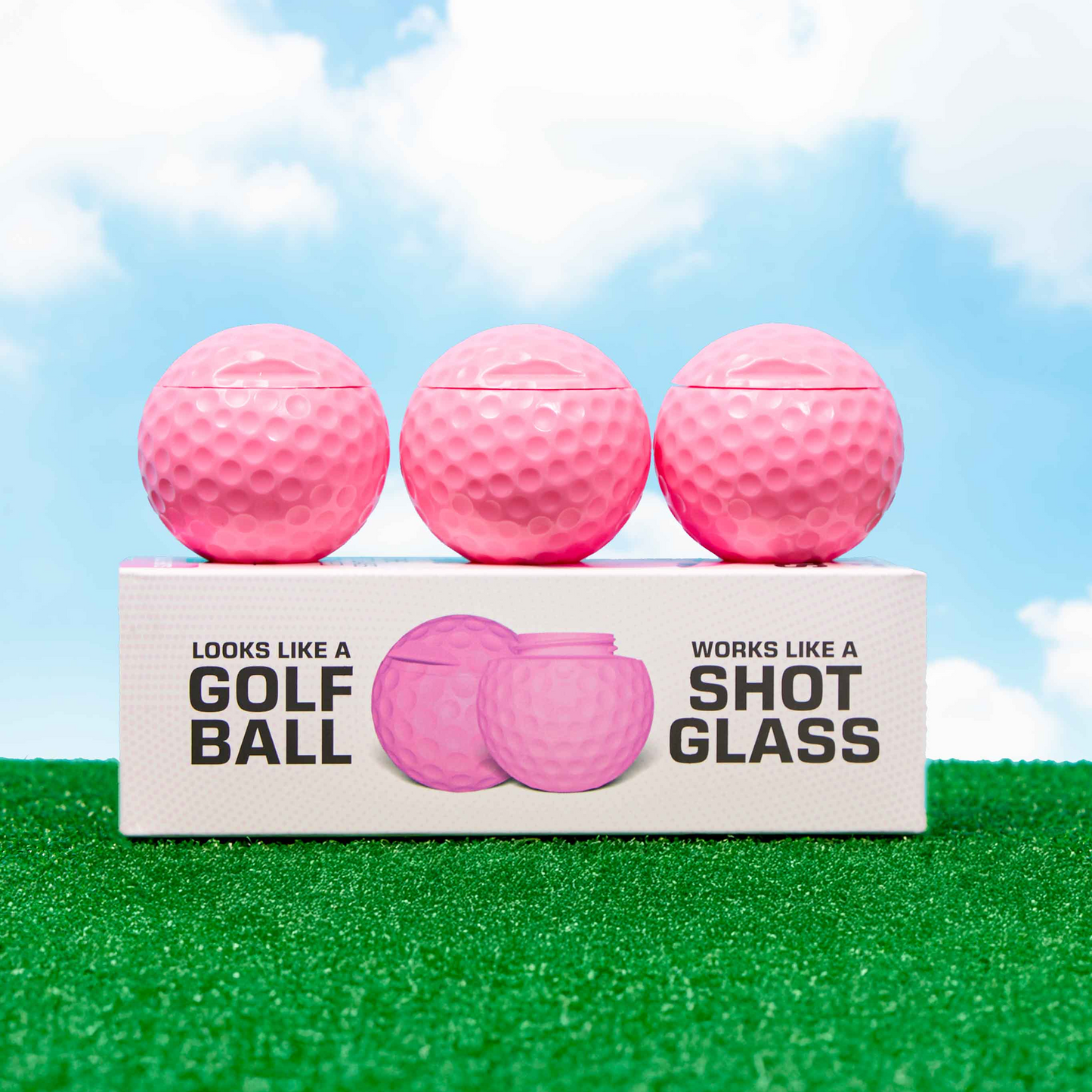 Pink Golf Shots® - The Original Golf Ball Shaped Shot Glass